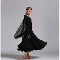 Women's Modern Dance Dress Ballroom Dancing Costume Training Performance Dress