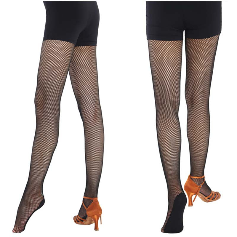 Women's Professional Hard Mesh Latin Dance Socks Dance Competition Socks Pantyhose Tights