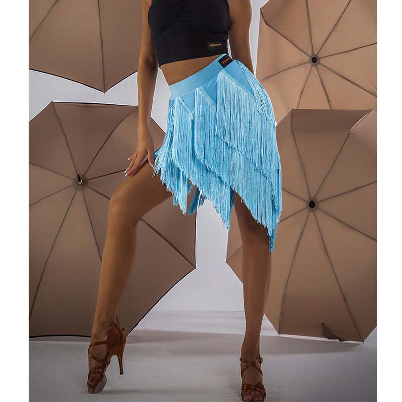 Women's Tassel Latin Dance Srt Standard Training Clothes