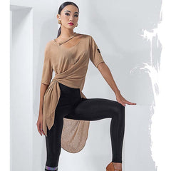 Women's Loose Dance Tops Professional Training Clothes
