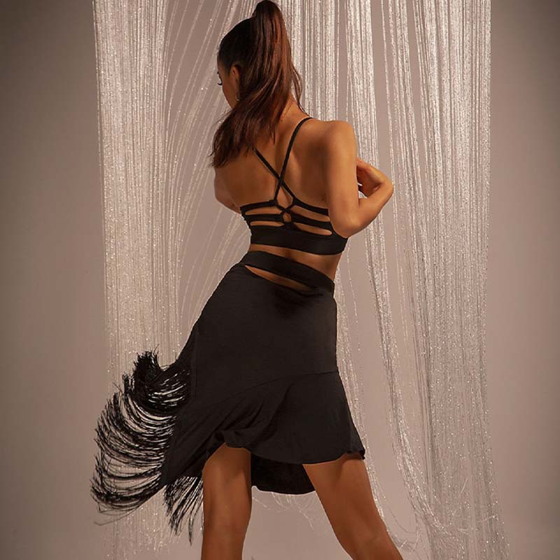 Women's Suspender Dance Top Ballroom Dance Clothes Training Clothes
