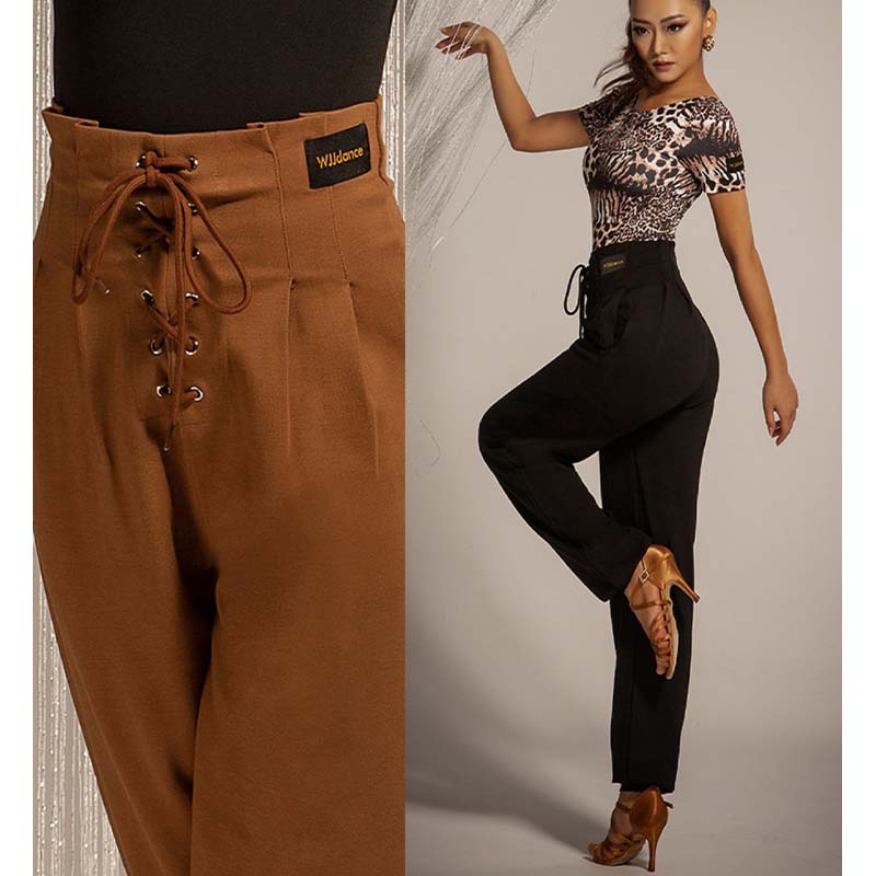 Women's High-waist Rope-tied National Standard Dance Pants Training Clothes