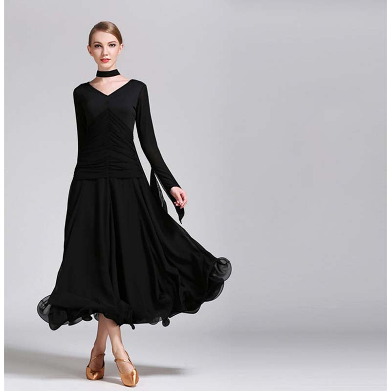Women's Modern Dance Dress Ballroom Dancing Costume Training Performance Dress