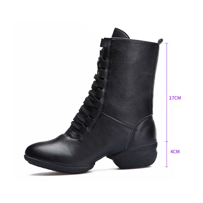 Women's Leatherette Boots JazWith Lace-up Dance Boots/Dance Shoes
