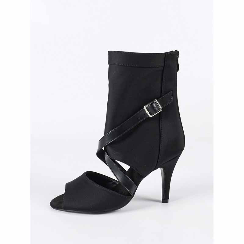 Women's Stretch Cloth Customized Heel Rubber Sole Heels Dance Boots JazDancing Shoes