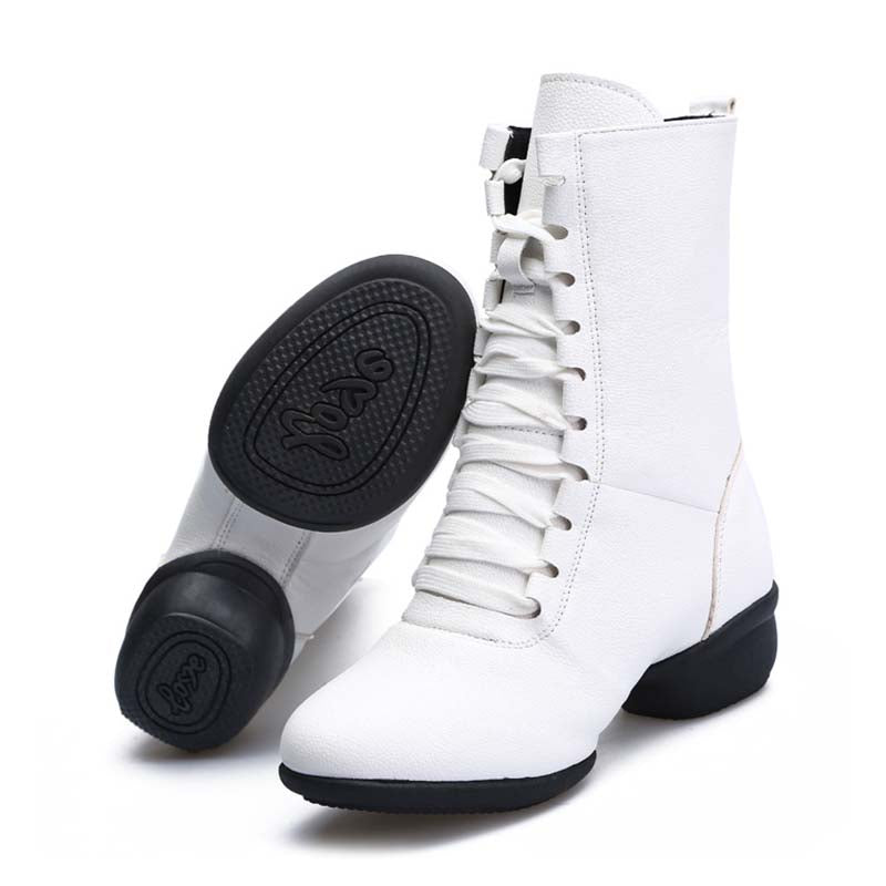 Women's Leatherette Boots JazWith Lace-up Dance Boots/Dance Shoes