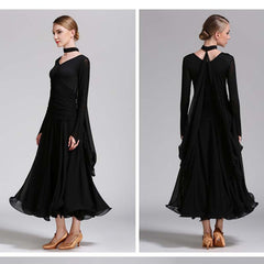 Women's Modern Dance Dress Ballroom Dancing Costume Training Performance Dress