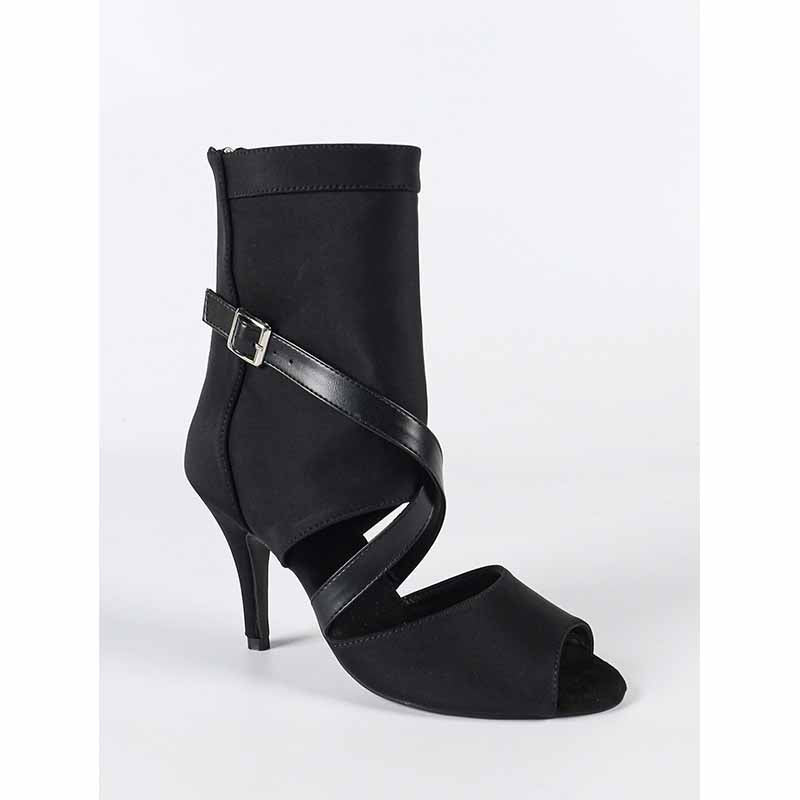 Women's Stretch Cloth Customized Heel Rubber Sole Heels Dance Boots JazDancing Shoes