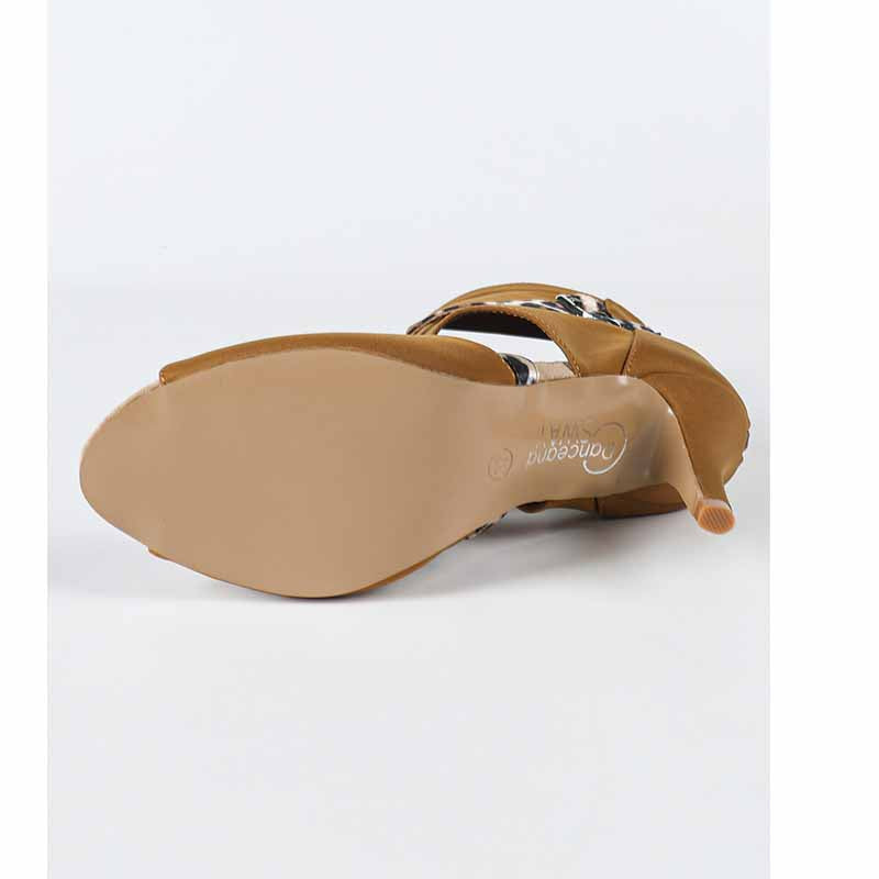 Women's Stretch Cloth Customized Heel Rubber Sole Heels Dance Boots JazDancing Shoes