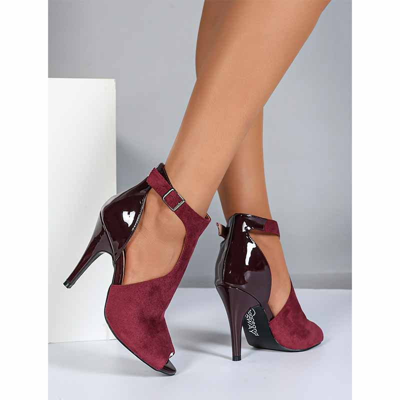 Women's PU Suede Customized Heel Rubber Sole Dance Boots Dance Shoes