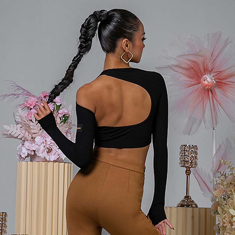 Women's Hollow Dance Tops Professional Training Clothes