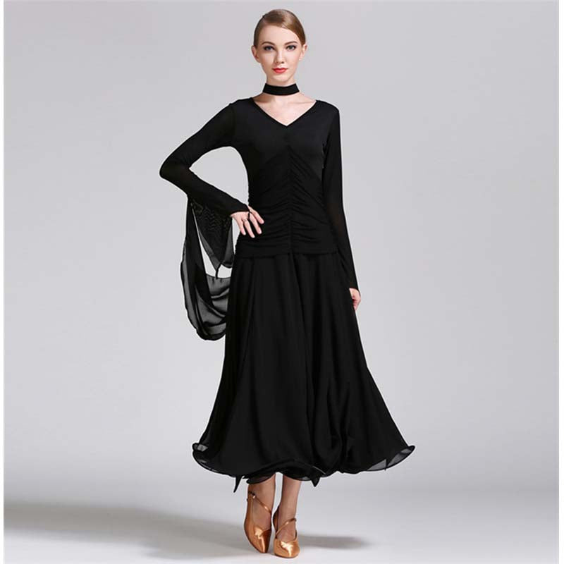 Women's Modern Dance Dress Ballroom Dancing Costume Training Performance Dress