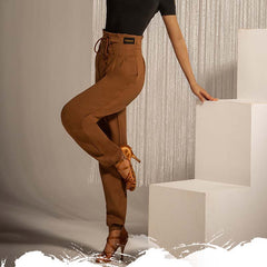 Women's High-waist Rope-tied National Standard Dance Pants Training Clothes