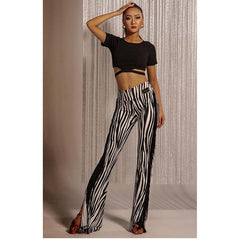Women's High-waist Tassels Latin Dancewear Training Performance Dance Pants