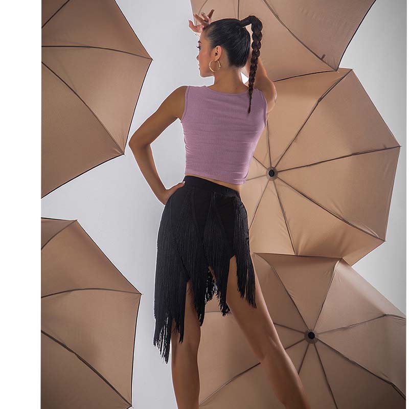 Women's Tassel Latin Dance Srt Standard Training Clothes
