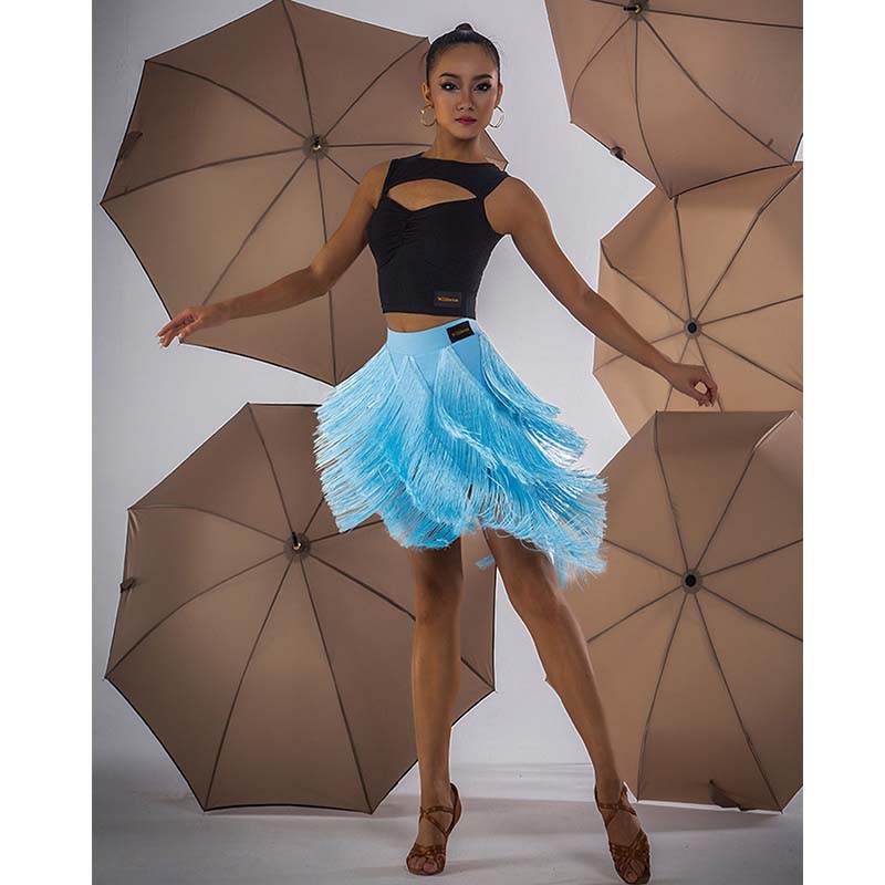 Women's Tassel Latin Dance Srt Standard Training Clothes