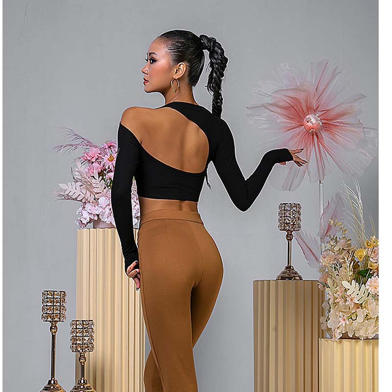 Women's Hollow Dance Tops Professional Training Clothes