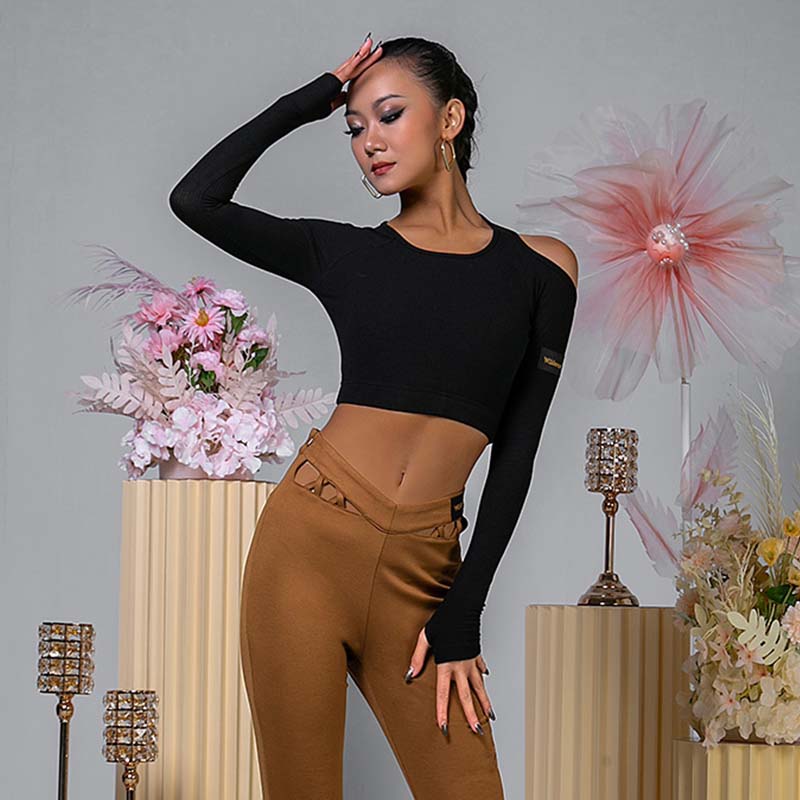 Women's Hollow Dance Tops Professional Training Clothes