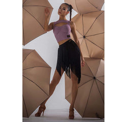 Women's Tassel Latin Dance Srt Standard Training Clothes