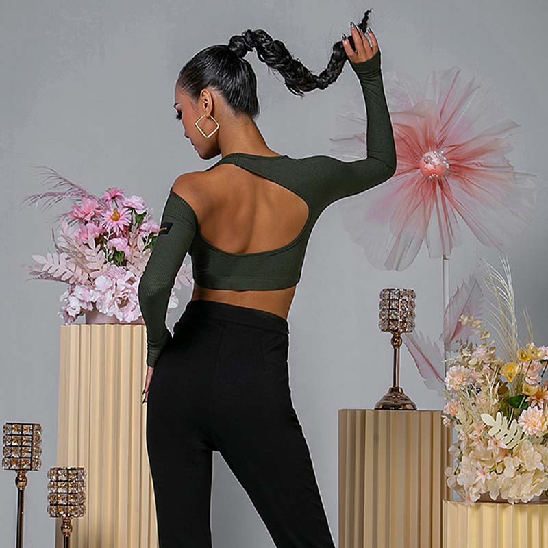 Women's Hollow Dance Tops Professional Training Clothes