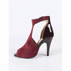 Women's PU Suede Customized Heel Rubber Sole Dance Boots Dance Shoes