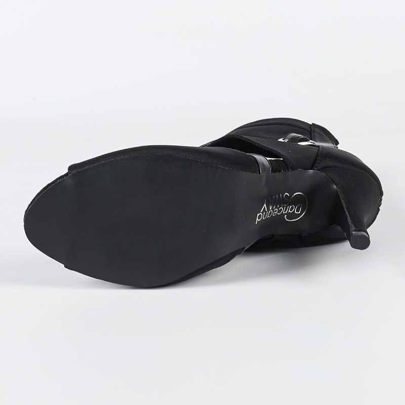 Women's Stretch Cloth Customized Heel Rubber Sole Heels Dance Boots JazDancing Shoes