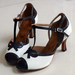 Women's PU Customized Heel Latin Shoes Salsa Shoes Ballroom Dance Shoes