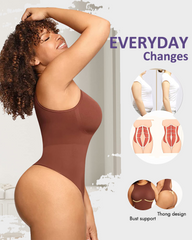 Crew Neck Sleeveless Sculpting Bodysuit Shapewear
