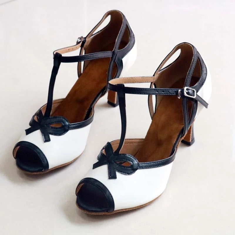 Women's PU Customized Heel Latin Shoes Salsa Shoes Ballroom Dance Shoes