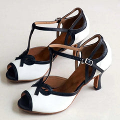 Women's PU Customized Heel Latin Shoes Salsa Shoes Ballroom Dance Shoes