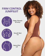 Crew Neck Sleeveless Sculpting Bodysuit Shapewear
