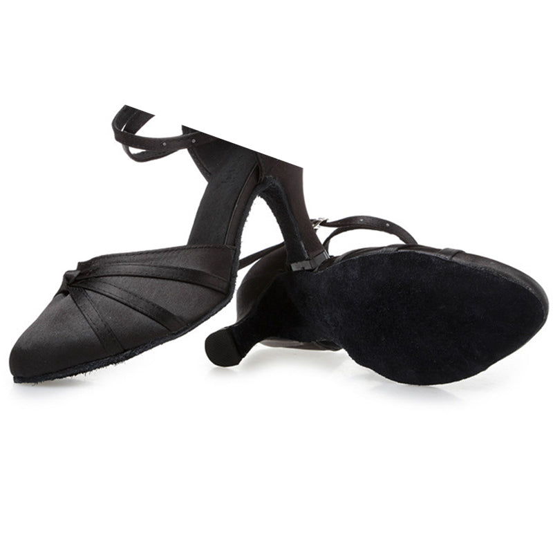 Women's Satin Customized Heel Ballroom Dance Shoes Modern Dance Shoes