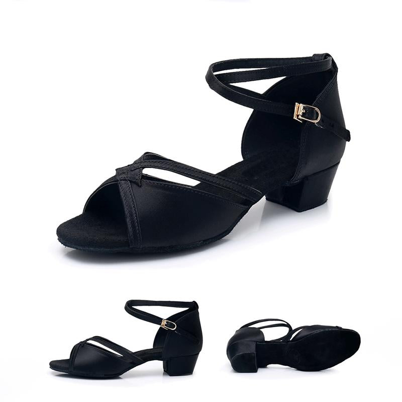 Women's Satin 3.5cm Heel Ballroom Dance Shoes Latin Dance Shoes