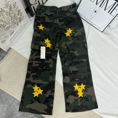 Star-Print Camouflage Utility Jeans
