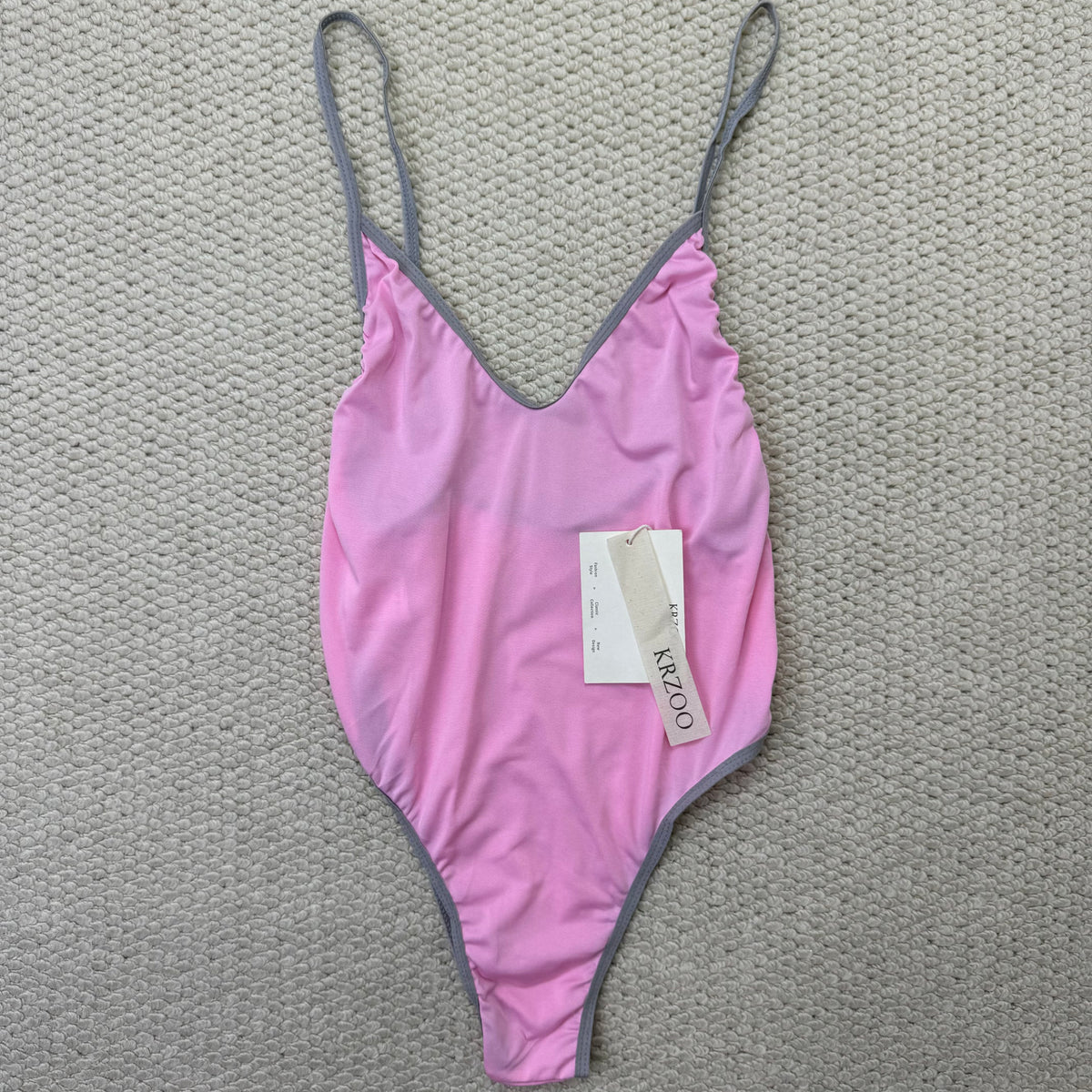 Printed halter top one-piece swimming suit