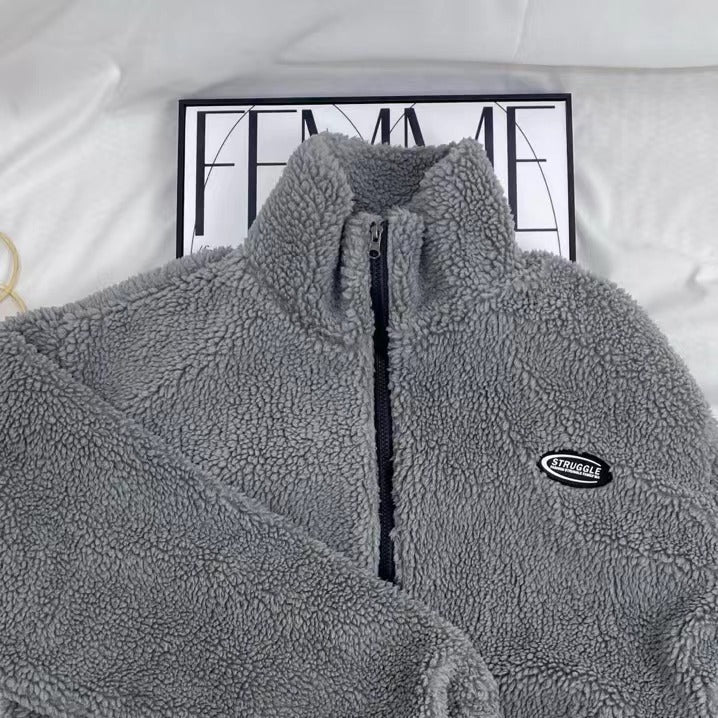 Loose Fleece Cotton Jacket