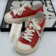 Big-head canvas thick-soled round-toe shoes