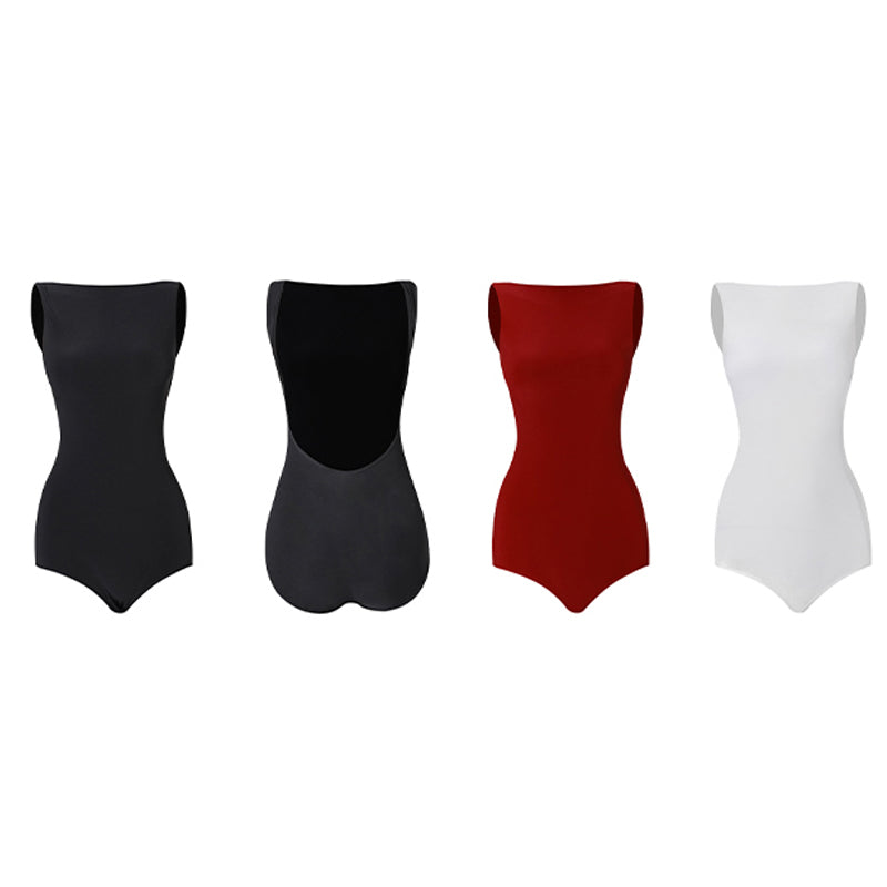 Girls Polyester Sleeveless Latin Dance Bodysuit Dance Wear
