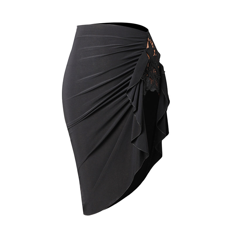 Women's Chinlon Tassel Latin Dance Srt Dance Wear Training Performance Srts