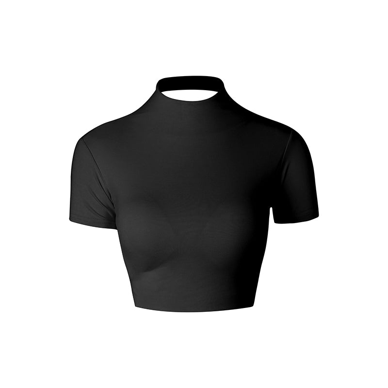 Women's Milk Silk Short Sleeve Latin Dance Tops Dance Wear Training Performance Tops