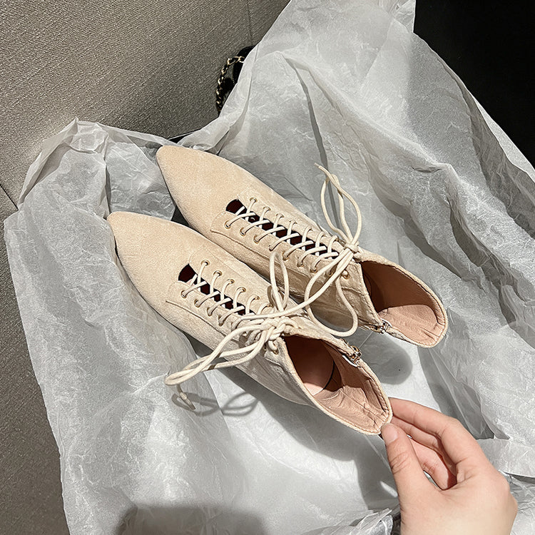 Women's 9cm Heel Suede Heels Dance Boots JazSalsa Street Sole Dancing Shoes