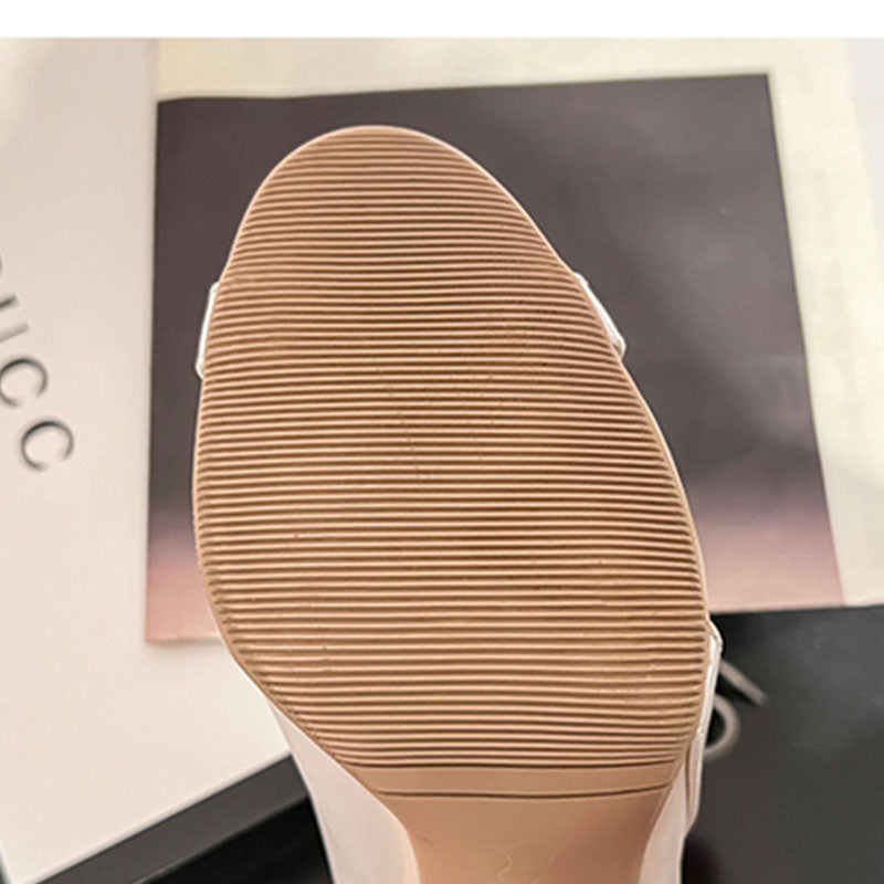Women's 7.5cm/10cm Rubber Sole Leatherette JazShoes Dance Heels Dance Boots