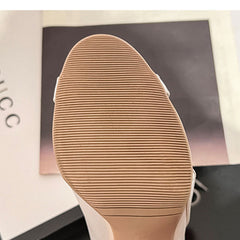 Women's 7.5cm/10cm Rubber Sole Leatherette JazShoes Dance Heels Dance Boots