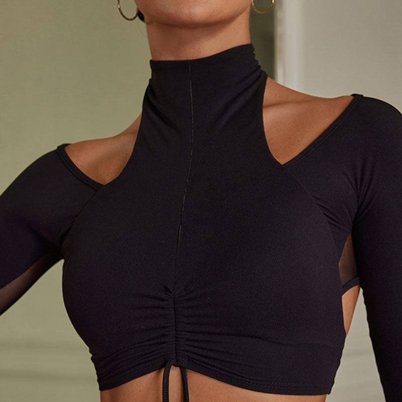 Women's Long Sleeve Latin Dance Tops Dance Wear Dance Tops