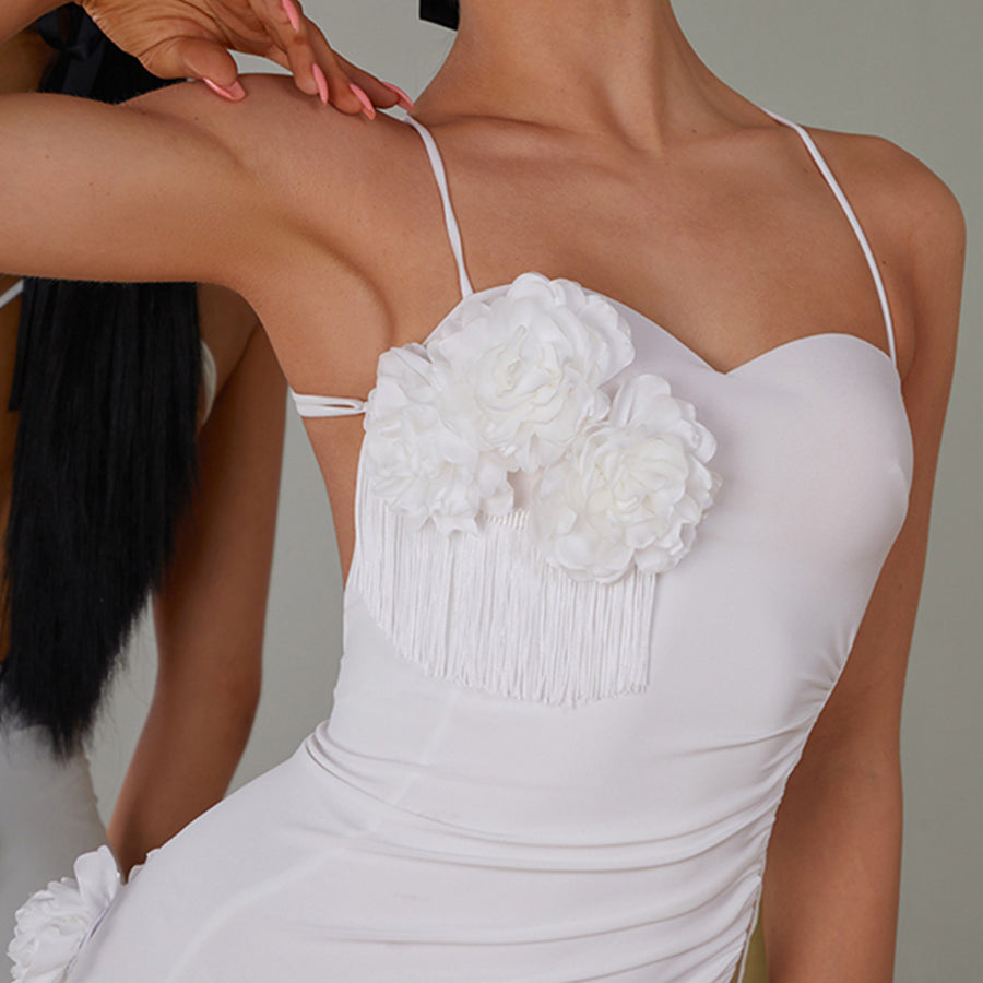 Women's Sleeveless Backless Dance Dress DanceWear Training Performance Dress