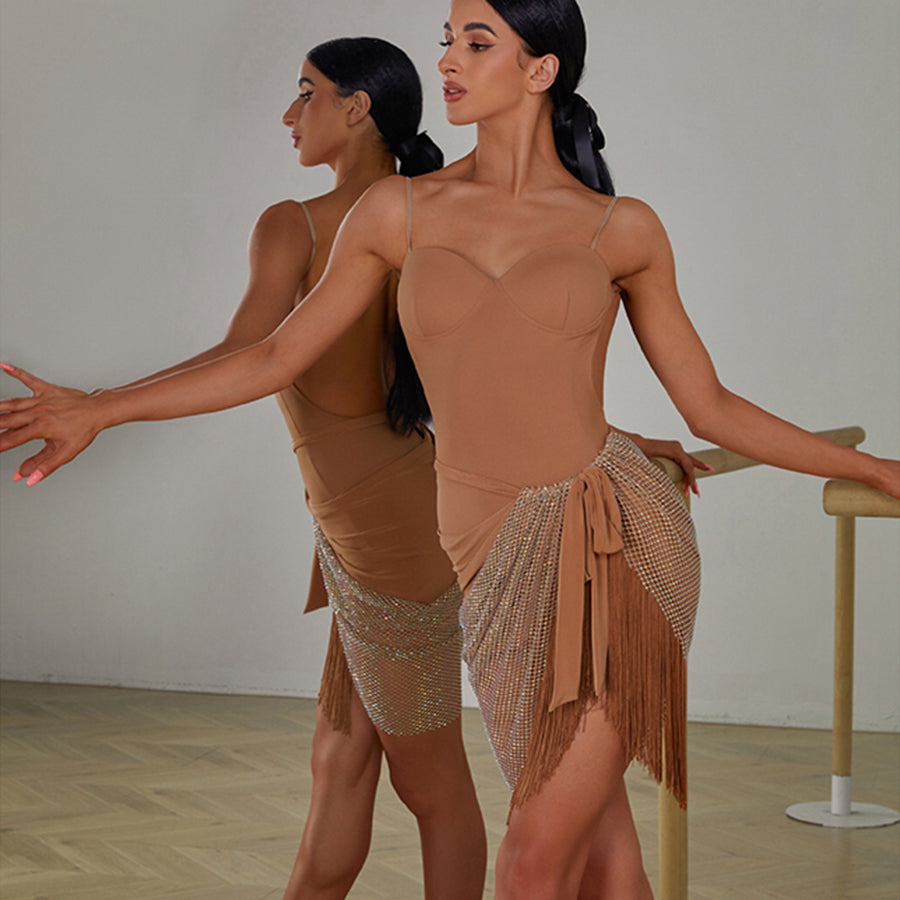 Women's Sling Backless Dance Tops Bodysuit LeotarPractice DanceWear