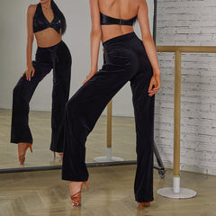Women's High Waist Pants Dance Wear Training Performance Pants