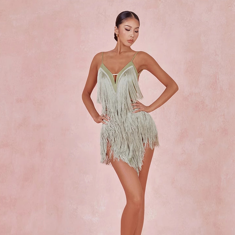 Women's Sleeveless Backless Dance Dress DanceWear Training Performance Dress