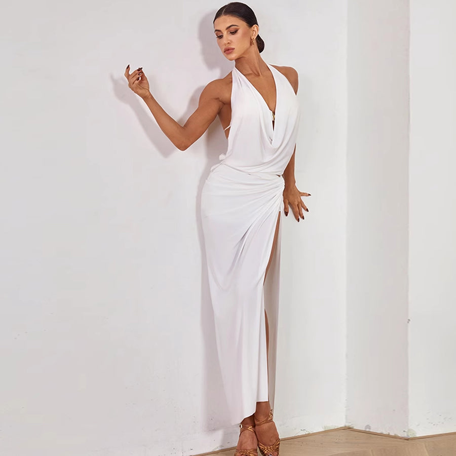 Women's Milk Silk Sleeveless Latin Tops Practice Tops Latin DanceWear