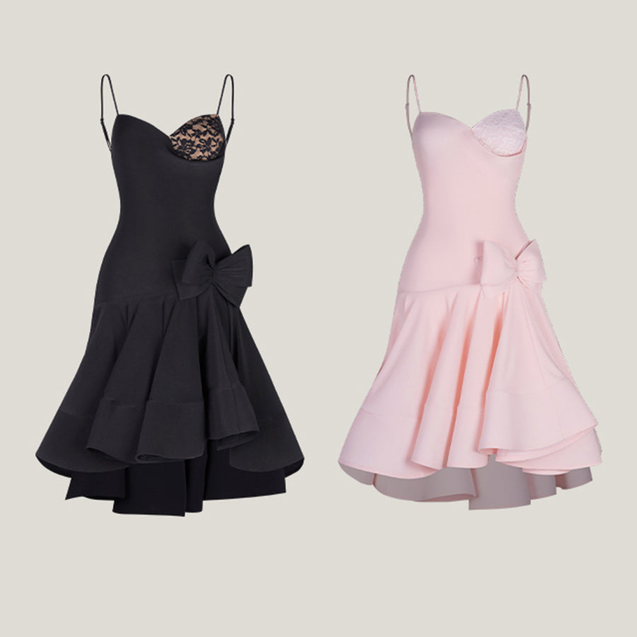 Women's Halter Backless Dance Dress DanceWear Training Performance Dress